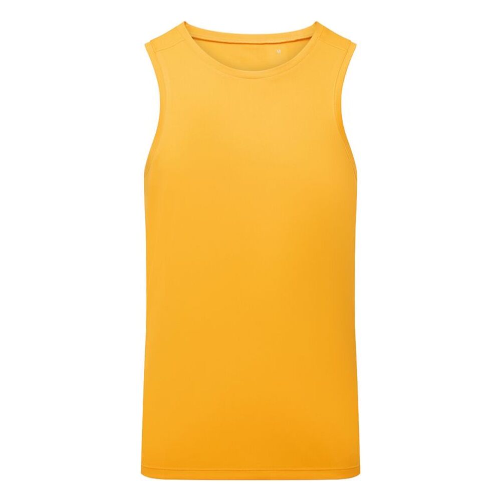 TriDri Mens Ion-Charge Performance Tank Top / Sun Yellow